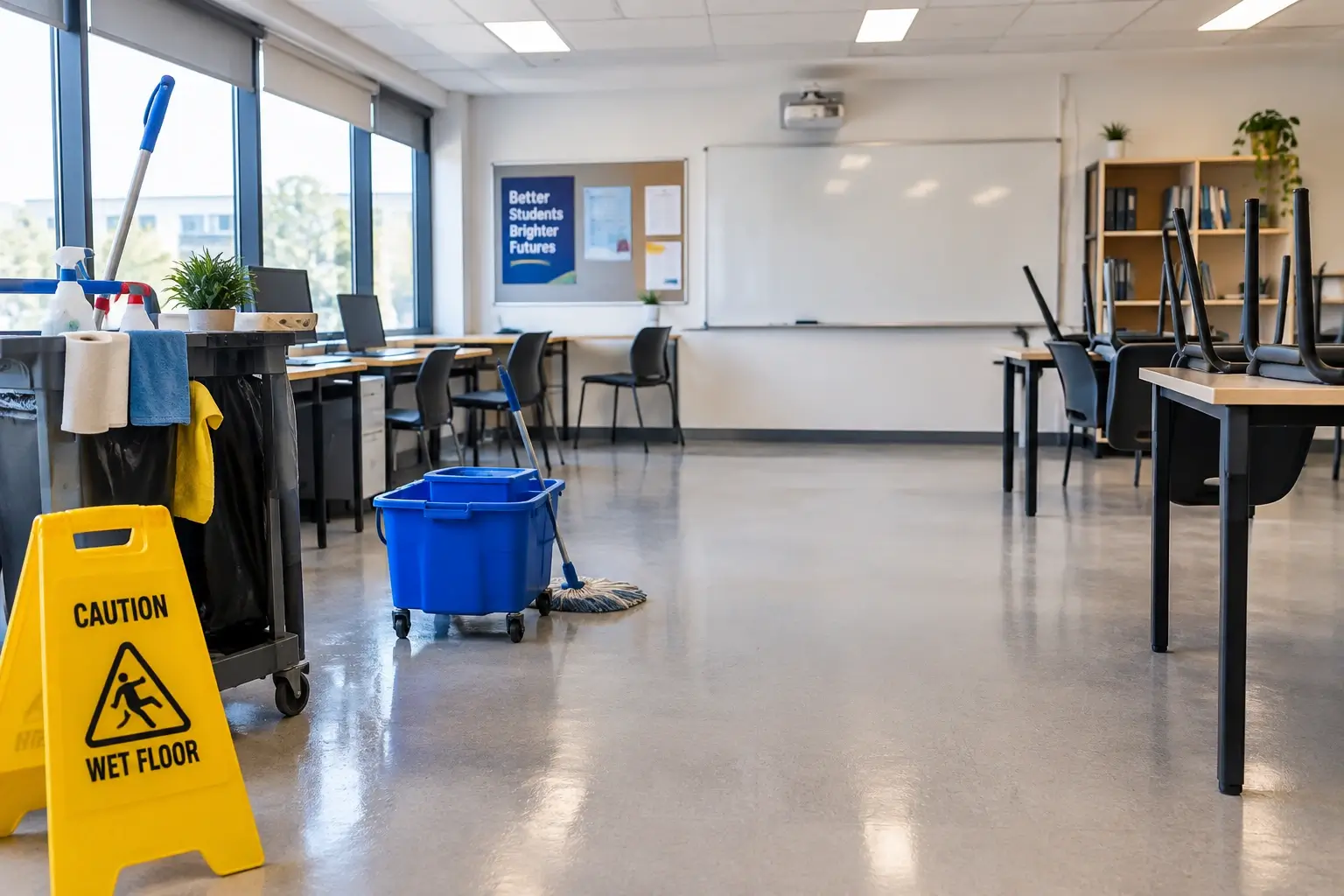 Commercial office cleaning in Fareham by Pebbles Cleaning Group